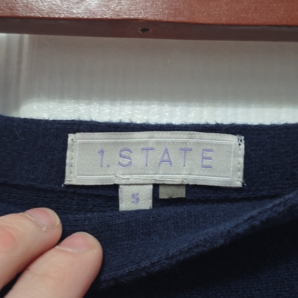 1. State Navy Blue Skater Skirt - Picture 2 of 5